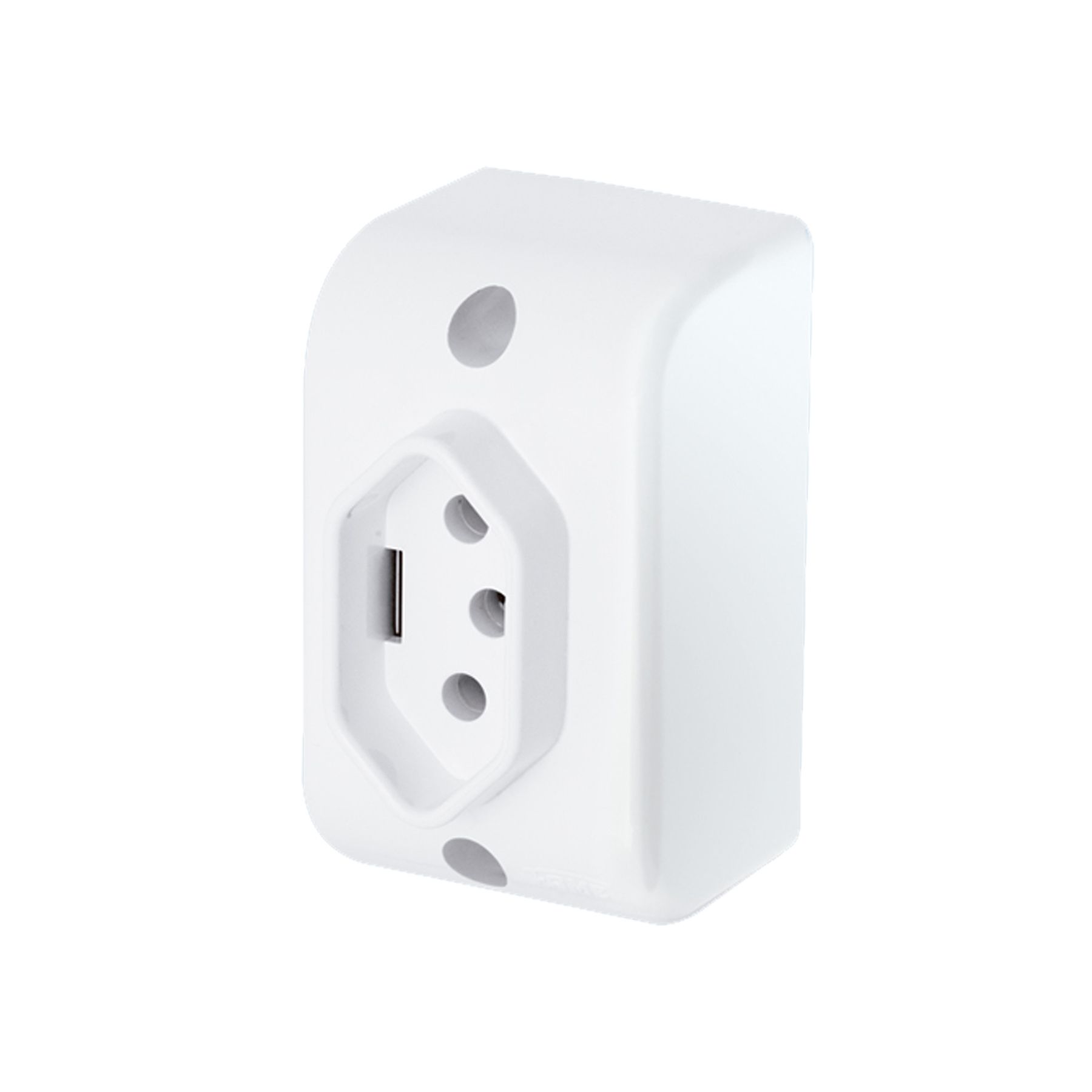 Módulo de Tomada para Sobrepor 20A Branco Fame