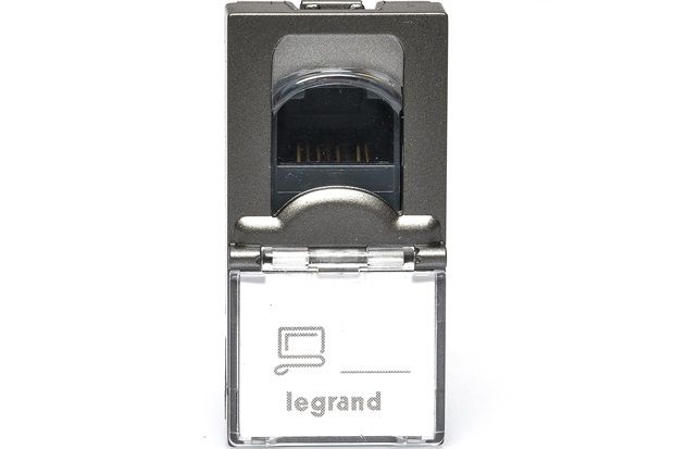 Módulo de Tomada Rj 45 Cinza