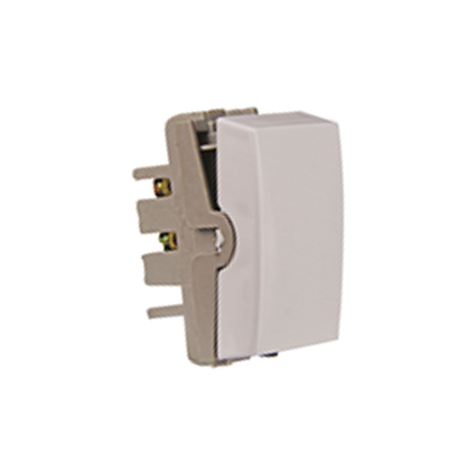 Módulo Interruptor Simples Branco Mares Romazi