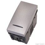 Módulo para interruptor paralelo luminoso Única Prime 16A 250V alumínio Schneider