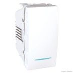 Módulo para interruptor simples luminoso Única Prime 16A 250V blanco Schneider