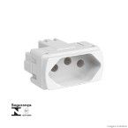 Módulo para tomada 10A 250V branco Miluz Schneider