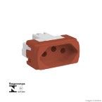 Módulo para tomada 20A vermelho Miluz Schneider