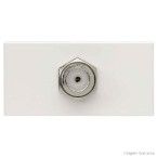 Módulo para tomada coaxial para antena de TV branco Bliss Alumbra