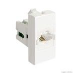 Módulo Pró tomada de telefone Rj11 branco Alumbra