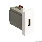 Módulo Pró tomada usb bivolt 1A/5Vcc branco Alumbra