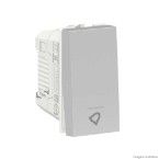 Módulo pulsador campainha 10A 250V 1 módulo alumínio Schneider