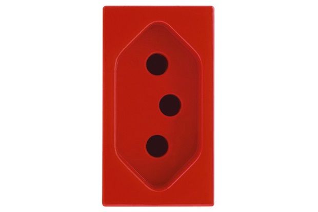 Módulo Tomada 10a Talari Vermelho