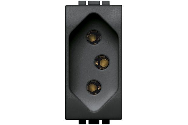 Módulo Tomada 2 Polos Terra 20a Grafite