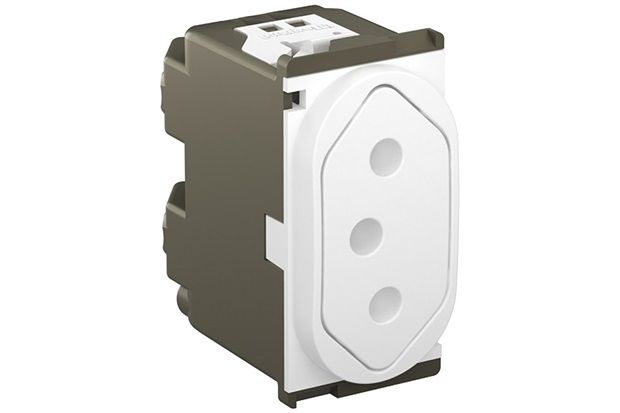 Módulo Tomada 2p T Fundo Móvel 10a Nereya