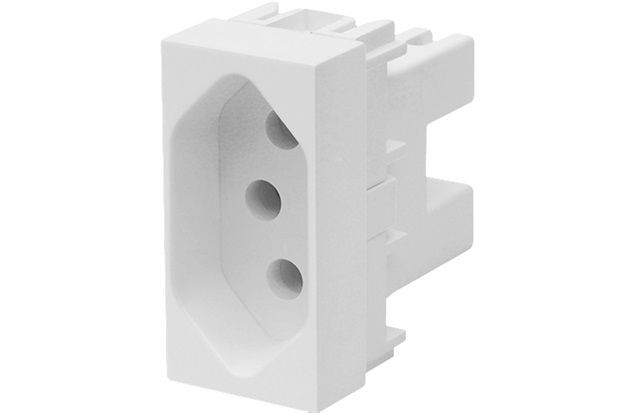 Módulo Tomada 2p T Habitat 10a 250v Branco