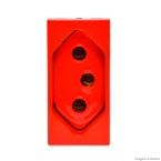 Módulo tomada Arteor 2Pt 20A vermelho 593732 Pial