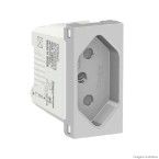 Módulo tomada Br 2Pt 10A 250V 1 módulo alumínio Schneider