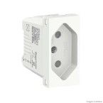 Módulo tomada Br 2Pt 10A 250V 1 módulo branca Schneider