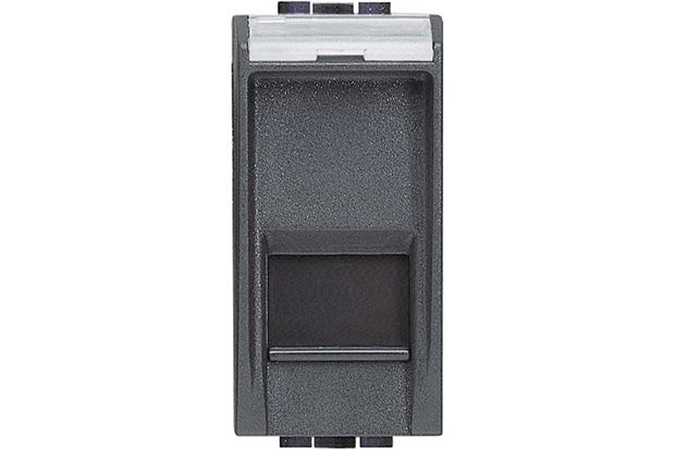 Módulo Tomada de Rede Rj45 Grafite