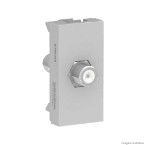 Módulo tomada para antena de tv cabo coaxial F 1 módulo alumínio Schneider