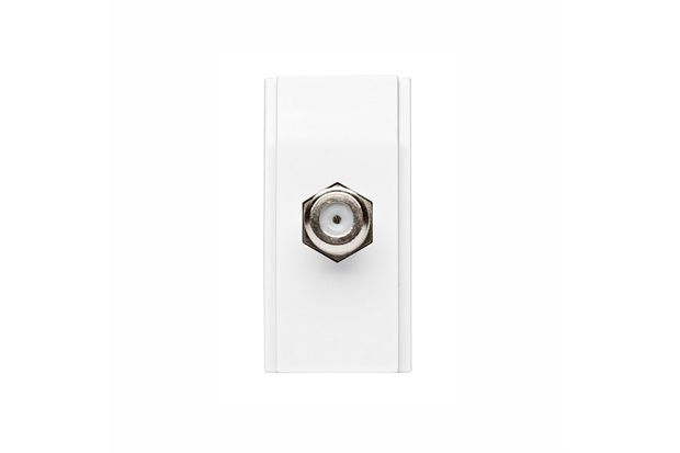 Módulo Tomada para Cabo Coaxial Duale Up Branco