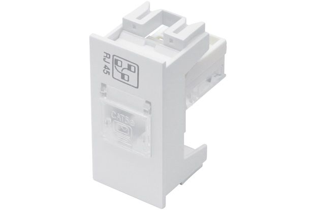 Módulo Tomada Rede de Infomática Rj45 Habitat 8 Vias Branco