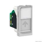 Módulo tomada Rj45 8 fios Utp Cat5e Toolless 1 módulo alumínio Schneider