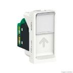 Módulo tomada Rj45 8 fios Utp Cat.5e Toolless 1 módulo branco Schneider