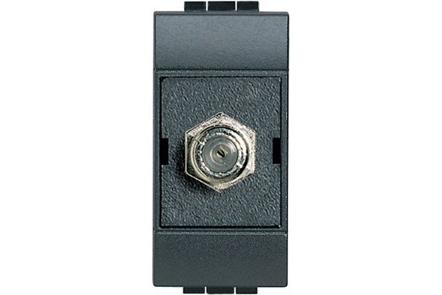 Módulo Tomada Tv Tipo F Grafite