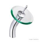 Monocomando para lavatório Water Glass bica alta cromado Alterna