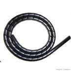 Organizador de fios espiral 1/2 1 metro branco Kit-Flex