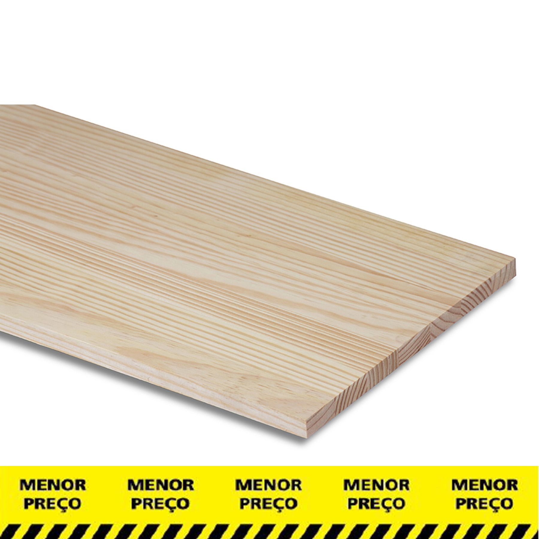 Painel de Madeira Natural Pinus 80x15cm Eco Idea