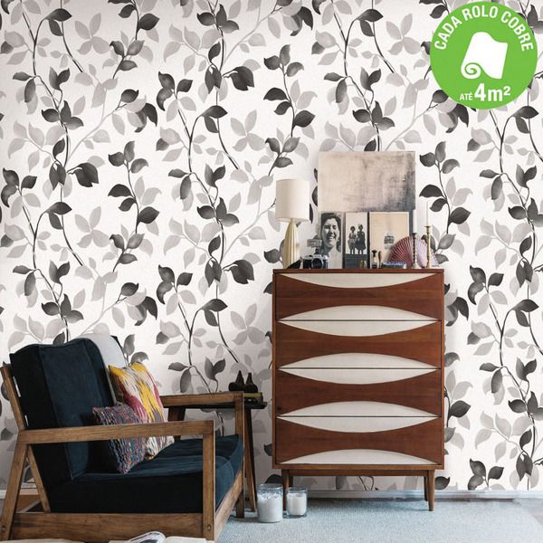 Papel de Parede Allegra Rolo com 10m