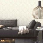 Papel de parede geométrico bege, areia e cinza Urban vinílico 53cm x 10m Muresco