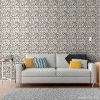 Papel de parede geométrico cinza 2424 52cm x 10m vinílico Revex