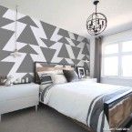 Papel de parede geométrico cinza Picnic vinílico 53cm x 10m Muresco