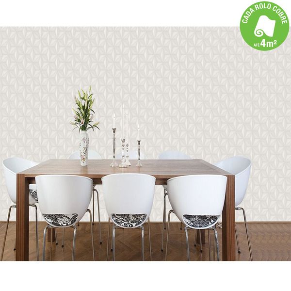 Papel de Parede Geometrico Rolo com 10m