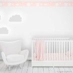 Papel de parede infantil varal rosa 1902-1 16,5cm x 10m vinílico Revex