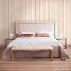 Papel de parede listrado bege 3500 52cm x 10m vinílico Revex