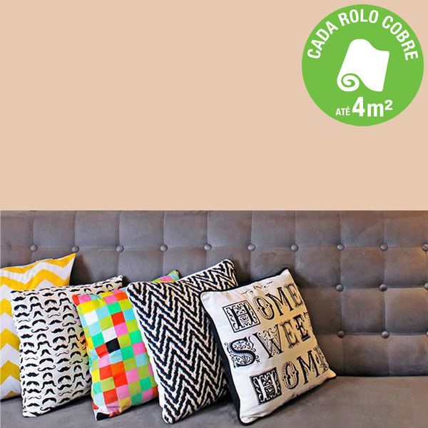 Papel de Parede Vinilizado Liso Inspire Nude Rolo com 10m