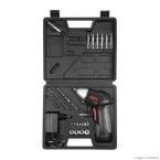 Parafusadeira 2248 4,8V 220V com jogo de 51 acessórios preta Skil