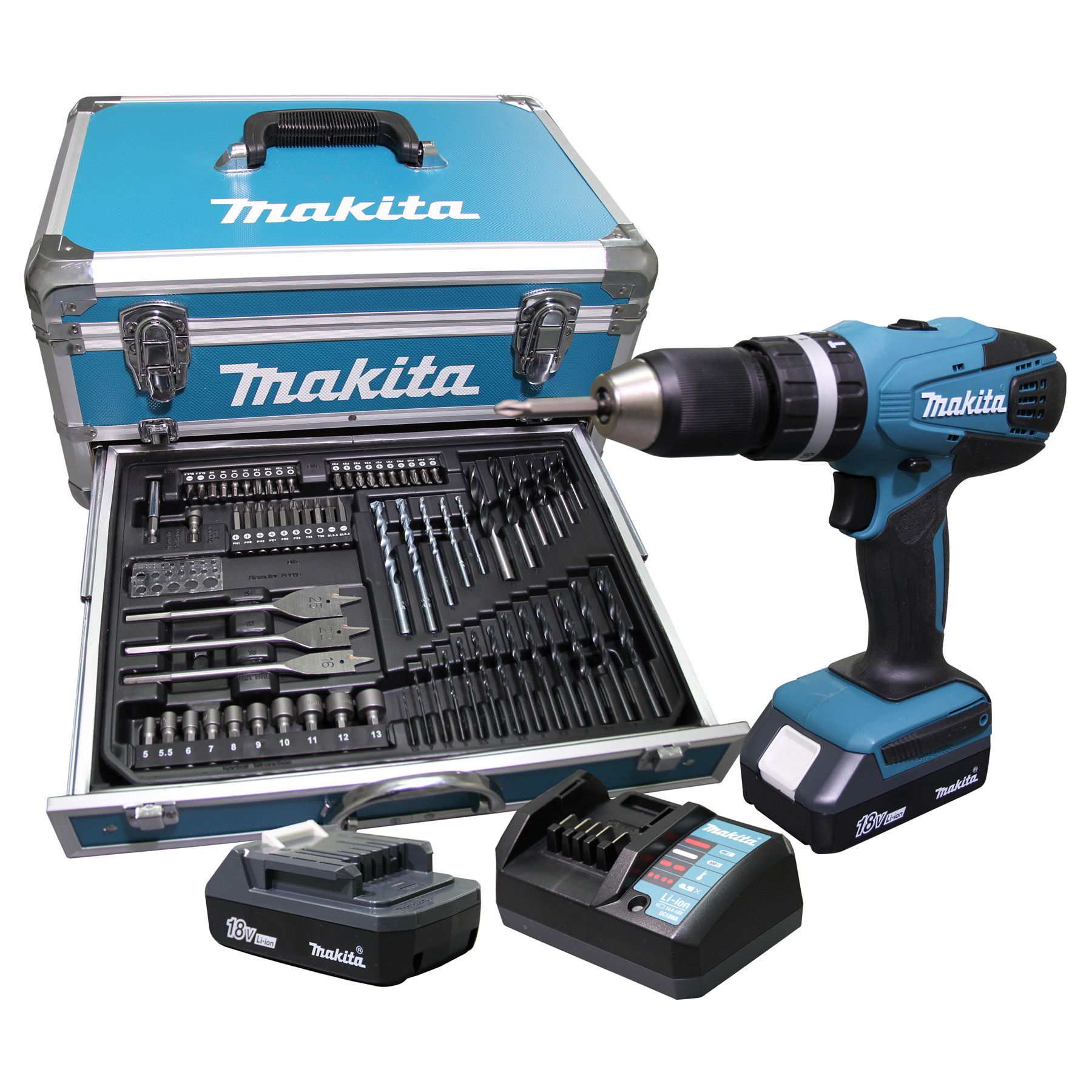 Parafusadeira e Furadeira Impacto 1/2 18V HP457DWEX4 Bivolt Makita