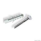 Parafuso cabeça chata bucha de nylon 10mm 05 unidades Bemfixa