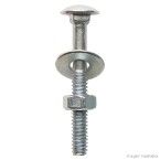 Parafuso francês 5/16 x 4 com porca e arruela PFR/12 Fixtil