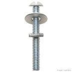 Parafuso máquina fenda 5/32 x 5/8 com porca e arruela MAQ/01 Fixtil