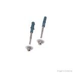 Parafuso para vaso e coluna para lavatório com bucha 8 cromado Esteves