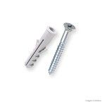 Parafuso phillips cabeça chata com bucha anel 08mm 6 unidades Bemfixa