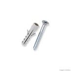 Parafuso phillips cabeça chata com bucha de nylon 08mm 05 unidades Bemfixa