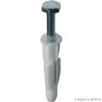 Parafuso sextavado 1,4x70mm com bucha para fixação em bloco oco e tijolo maciço POC/10 Fixtil