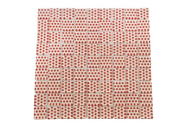 Pastilha 30 X 30 Cm Dots Laranja 1 Peça