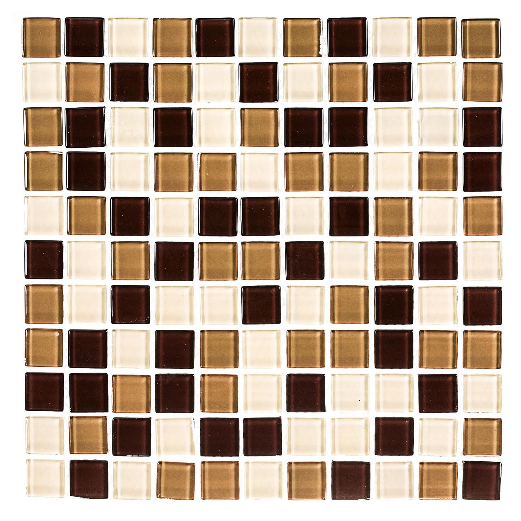 Pastilha Caramelo Marrom 30x30cm Vidro Real