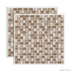 Pastilha de pedra Matisse placa 30x30cm bege Glass Mosaic