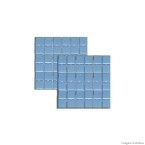 Pastilha de porcelana 5x5cm placa 31x31cm azul parati Jatobá