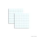 Pastilha de porcelana 5x5cm placa 31x31cm azul taípe Jatobá